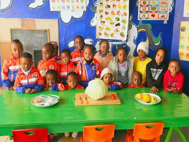 Happy children playing in our daycare